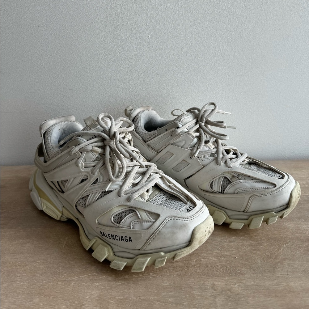 Balenciaga White Track Sneakers sz 40